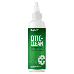 Pet MD flacon face montrant l'étiquette claire et le parfum concombre-melon bénéfique