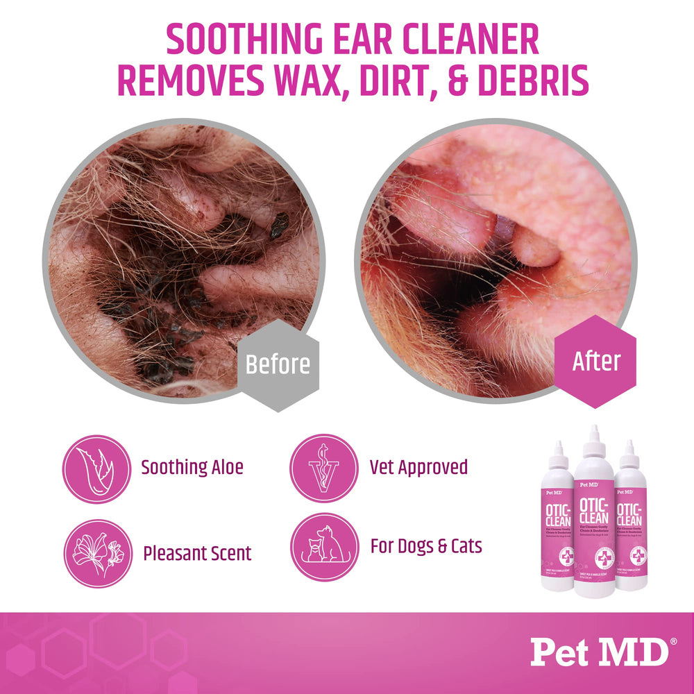 Pet MD gros plan de la texture liquide apaisante avec aloé vera bénéfique