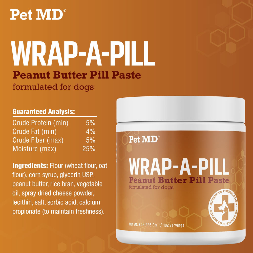 Chien acceptant Pet MD Wrap A Pill dans un cadre quotidien, réduit stress médication