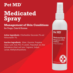Pet MD zoom sur nébulisation et texture, vaporisation uniforme et non collante