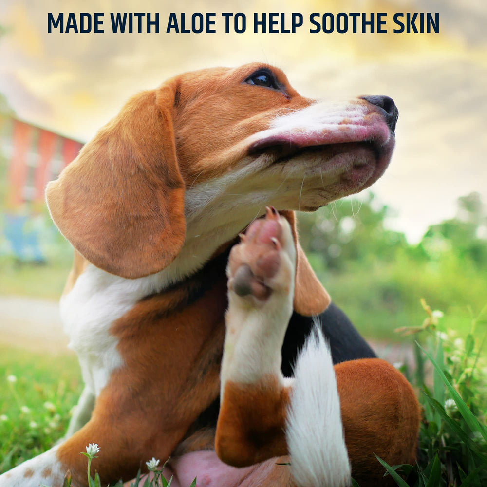 Pet MD lingette utilisée sur pli facial, nettoie et apaise efficacement