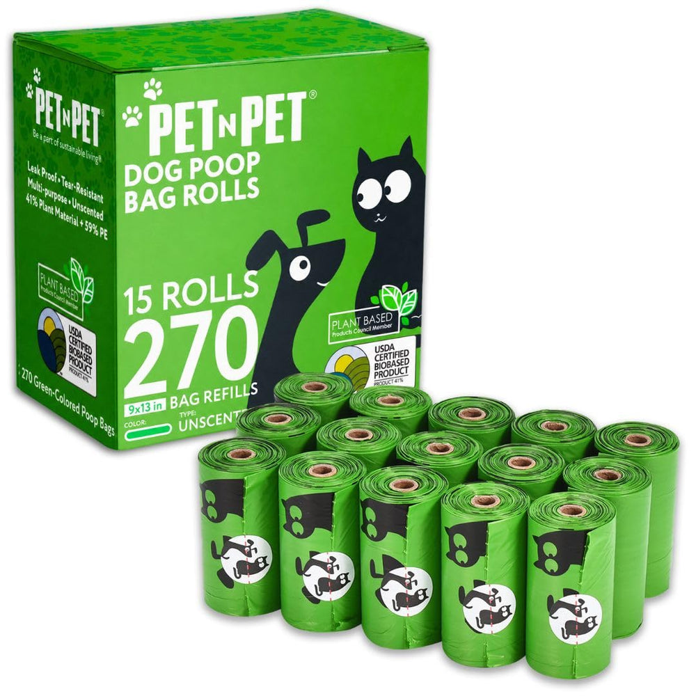 PET N PET emballage avant montrant 270 sacs, gain de stock pratique