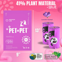 Pet N Pet rouleau avec perforations serrées pour une séparation facile