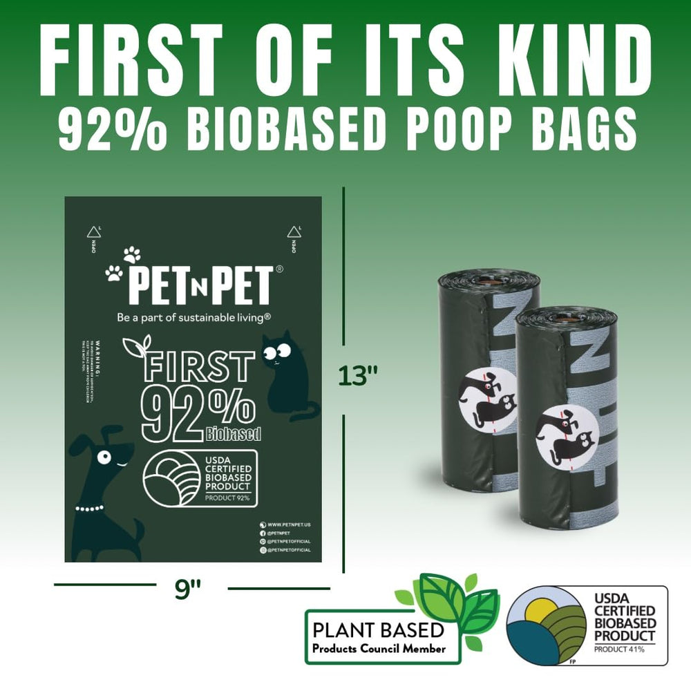 PET N PET sac ouvert en main, facile à utiliser durant les promenades