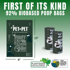 PET N PET sac ouvert en main, facile à utiliser durant les promenades