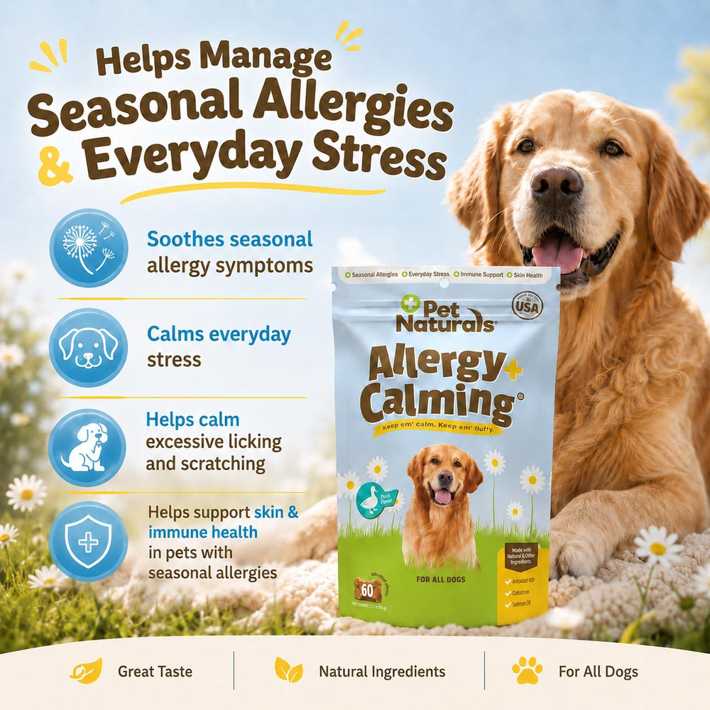 Pet Naturals chiot prenant une friandise en main, facilite l'administration quotidienne