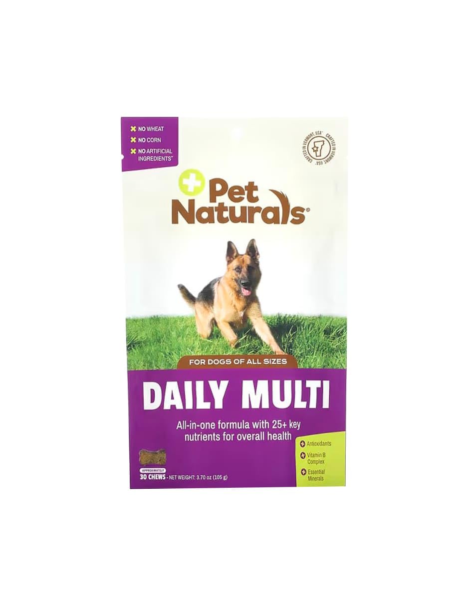 Pet Naturals comparaison taille avec une friandise pour repérer le bon dosage