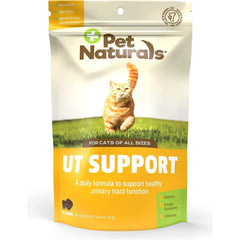 Pet Naturals emballage avant montrant le produit et bénéfice soutien urinaire