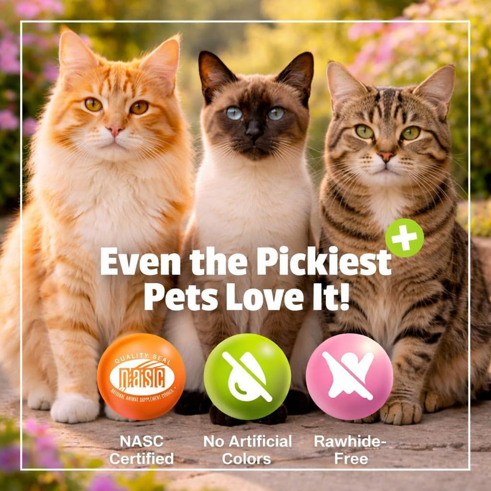 Pet Naturals étiquette détaillée montrant composition claire et sûre