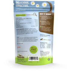 Pet Naturals gros plan sur la texture des friandises, montre appétence et qualité