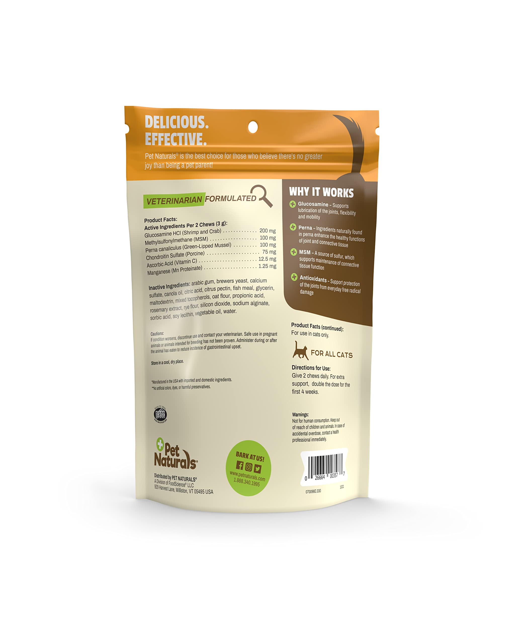 Pet Naturals pastilles vues de près, appétentes et faciles à donner