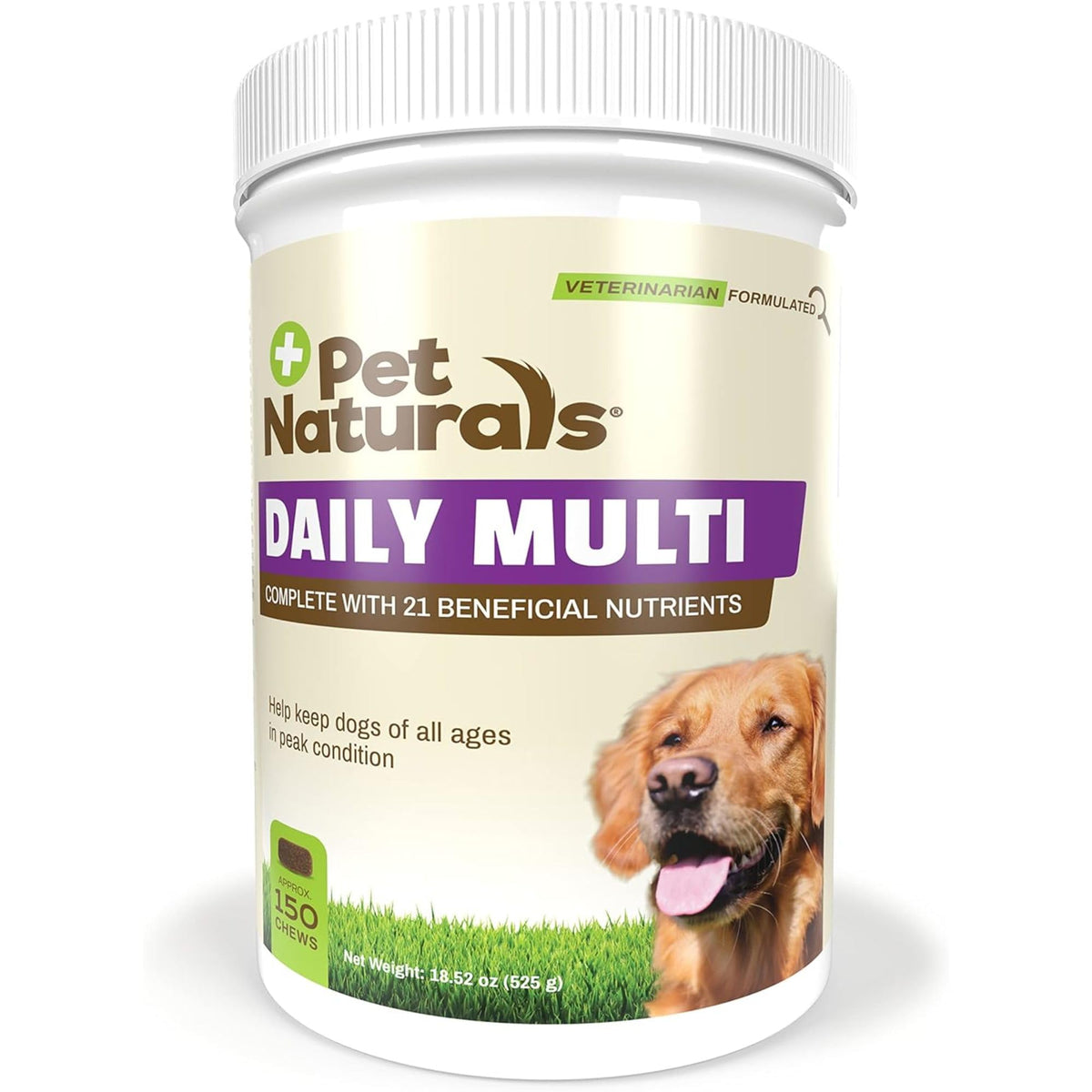 Pet Naturals pot 150 comprimés devant pour supplément quotidien
