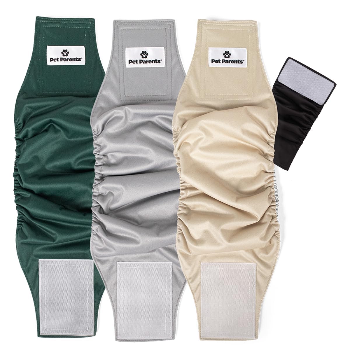 Pet Parents vue avant du pack montrant les trois couleurs et rangement pratique