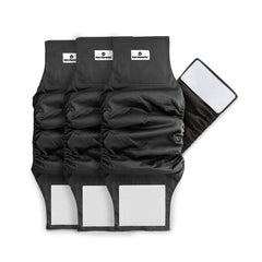 Pet Parents bandelette face noir montrant coupe confortable et maintien