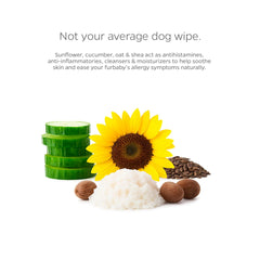 Pet Parents lingette utilisée sur une patte, apaise et protège