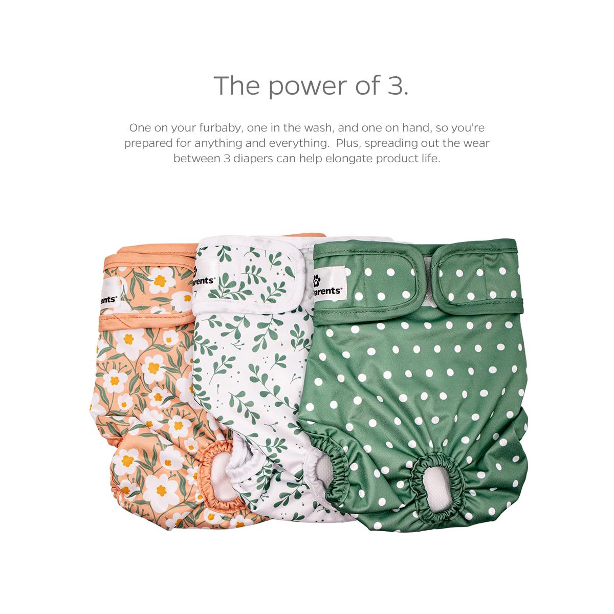 Pet Parents ensemble des trois couches empilées pour rotation pendant lavage