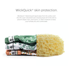 Pet Parents gros plan sur la doublure WickQuick offrant absorption rapide
