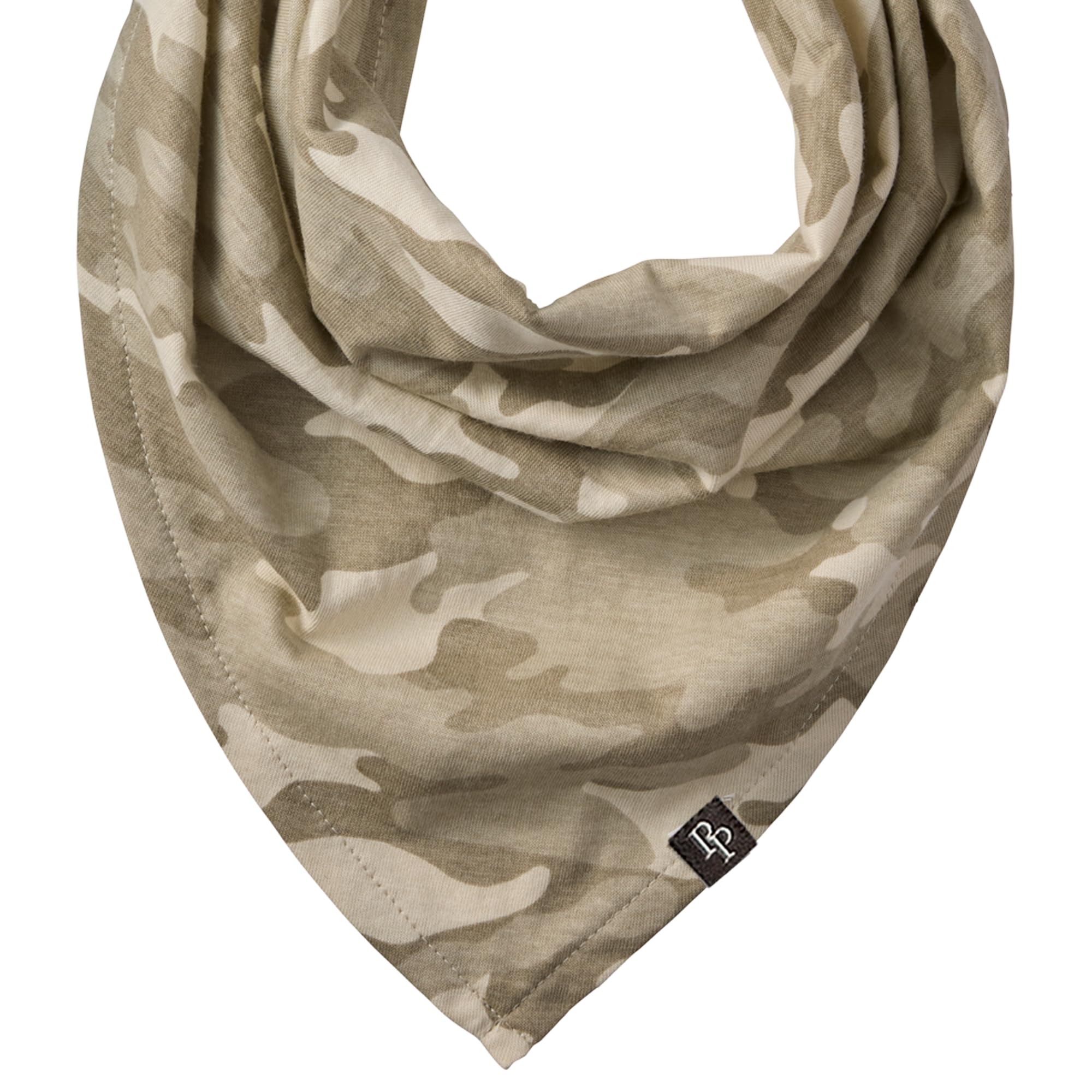 Pet Passion bandana posé à côté d’un objet pour échelle, ajustement clair