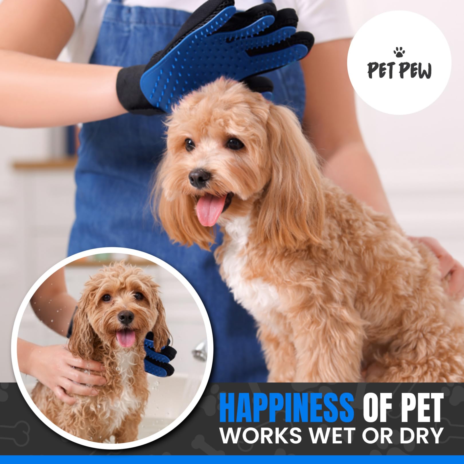 PET PEW dos en mesh et velcro amélioré maintien sûr et respirant