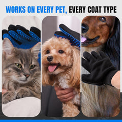 PET PEW gant utilisé sur chat nettoie pelage sans irriter
