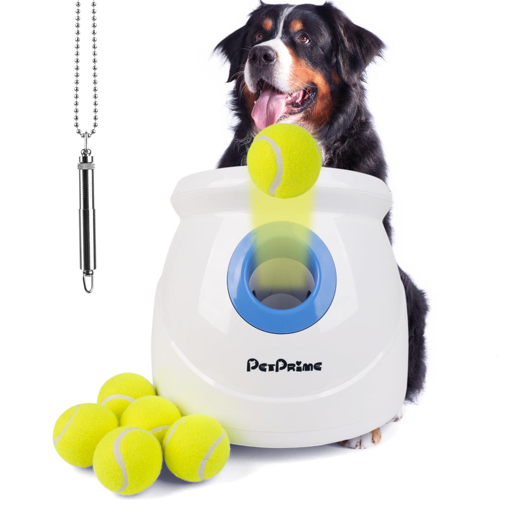 Pet Prime vue frontale du lanceur montrant conception robuste et simplicité d'utilisation