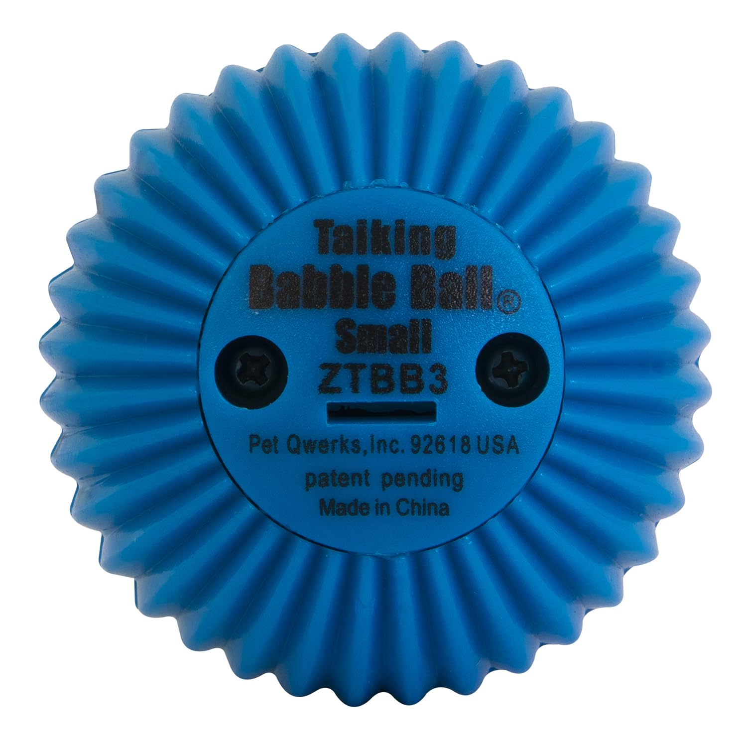 Pet Qwerks Babble Ball gros plan texture ABS pour solidité et durabilité