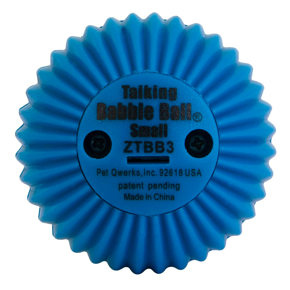 Pet Qwerks Babble Ball gros plan texture ABS pour solidité et durabilité