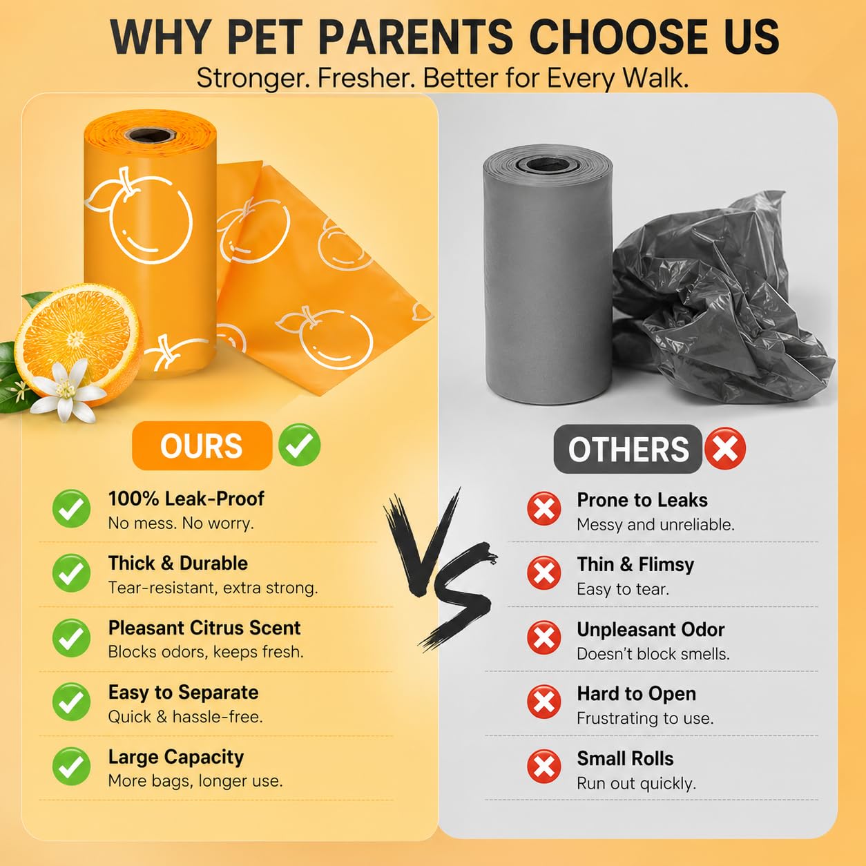Pet Rhythm sac ouvert contenant déchets, manipulation propre et hygiénique