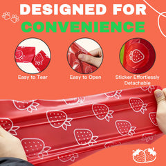 Pet Rhythm sac étiquette parfum fraise pour neutraliser odeurs agréables