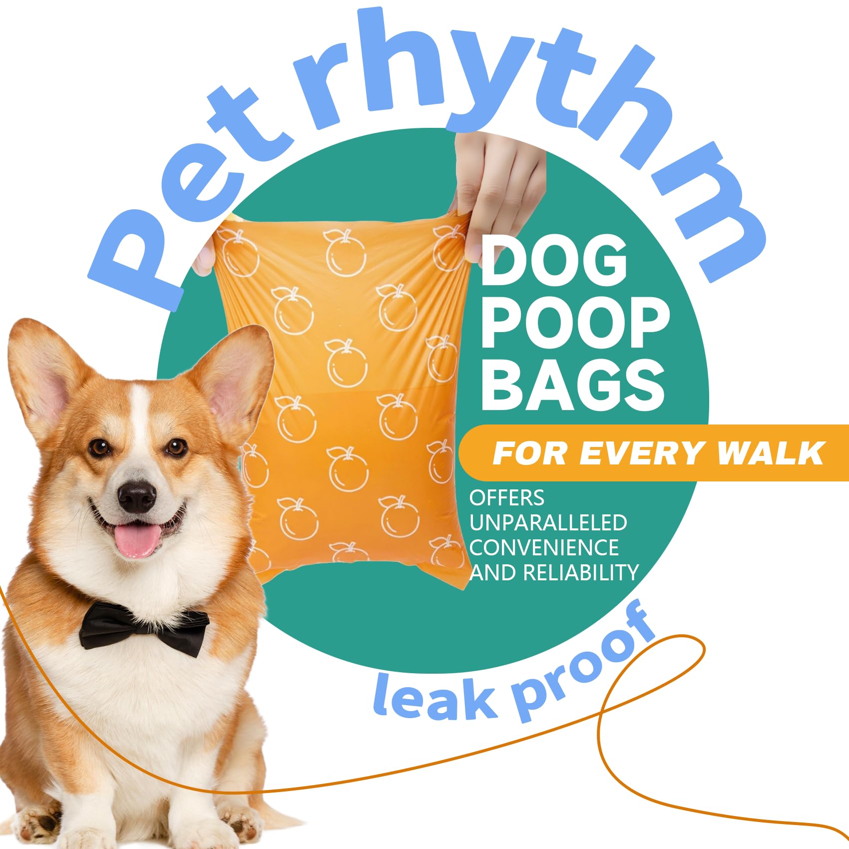 Pet Rhythm sac utilisé lors d’une promenade, gestion simple des déjections