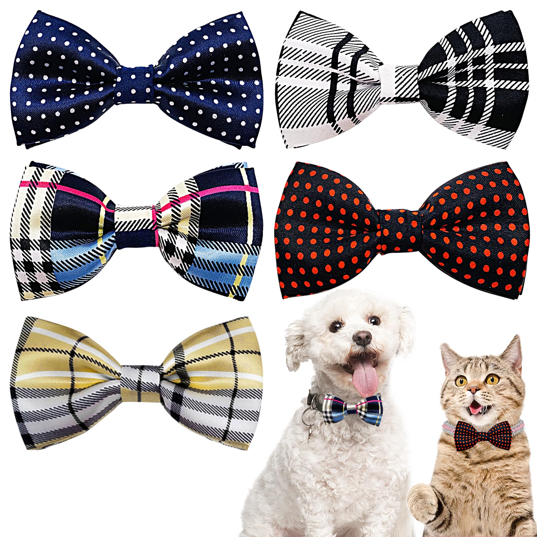 PET SHOW face avant du lot montrant cinq nœuds papillon, look attractif