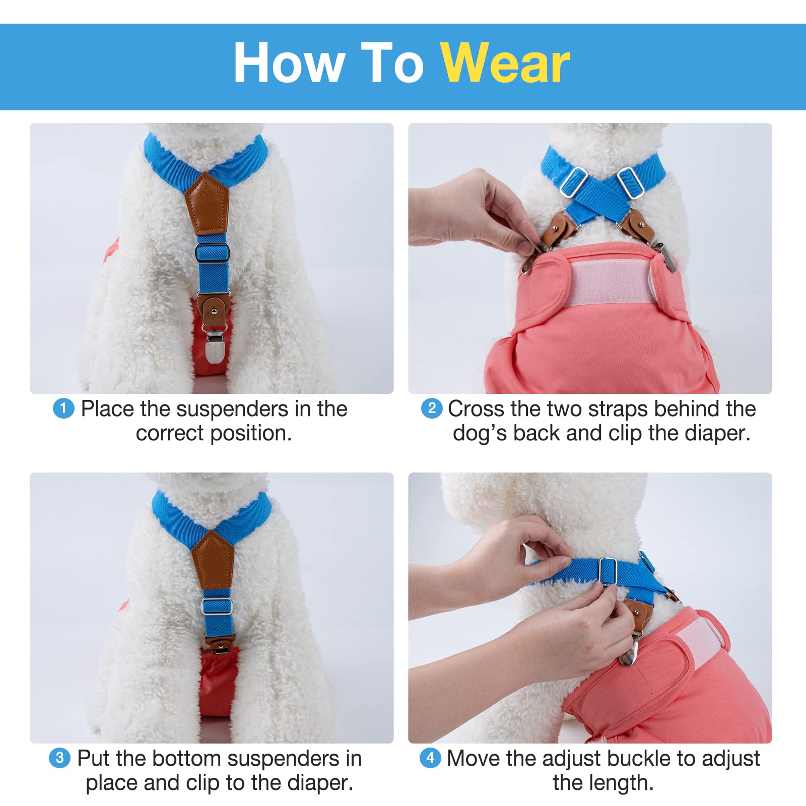 Pet Soft vue arrière montrant maintien de la couche sans glissement