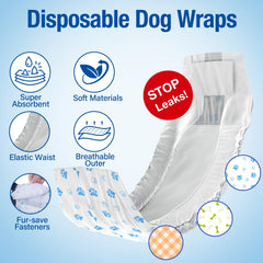 Pet Soft chiot porte la couche en action pour sécurité pendant les promenades