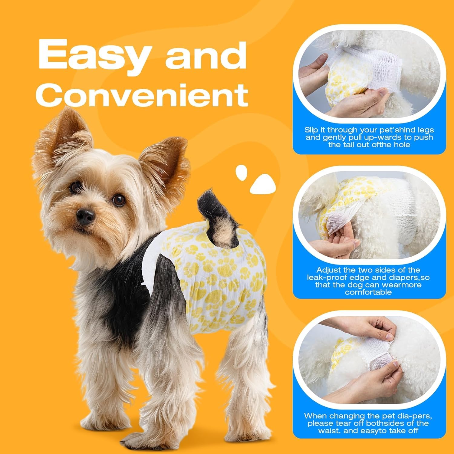 Pet Soft couche portée par une chienne, maintien pendant le mouvement