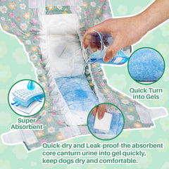 Pet Soft détail du cœur ultra-absorbant qui retient l'humidité rapidement et réduit les odeurs