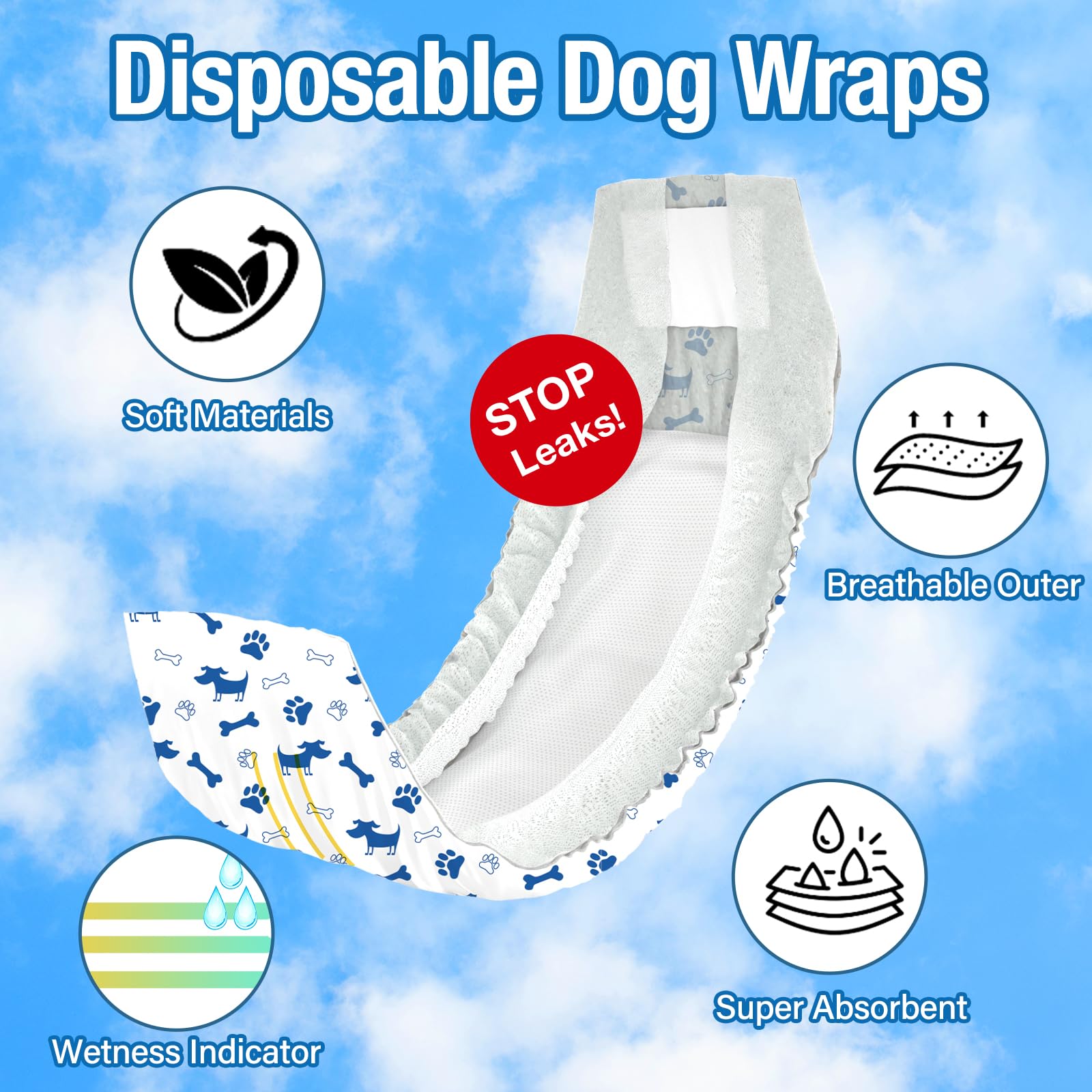 Pet Soft gros plan du noyau absorbant montrant absorption rapide