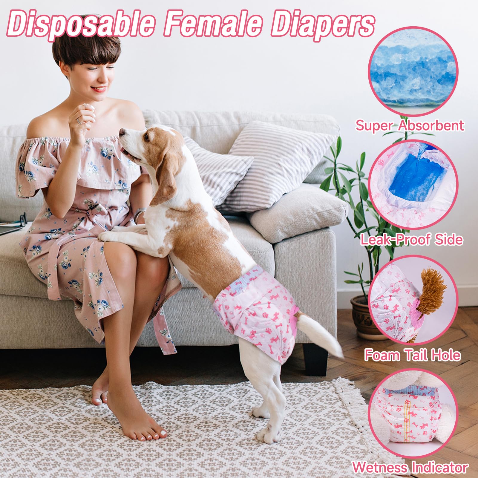 Pet Soft gros plan ouverture en mousse ajustable, maintien sûr