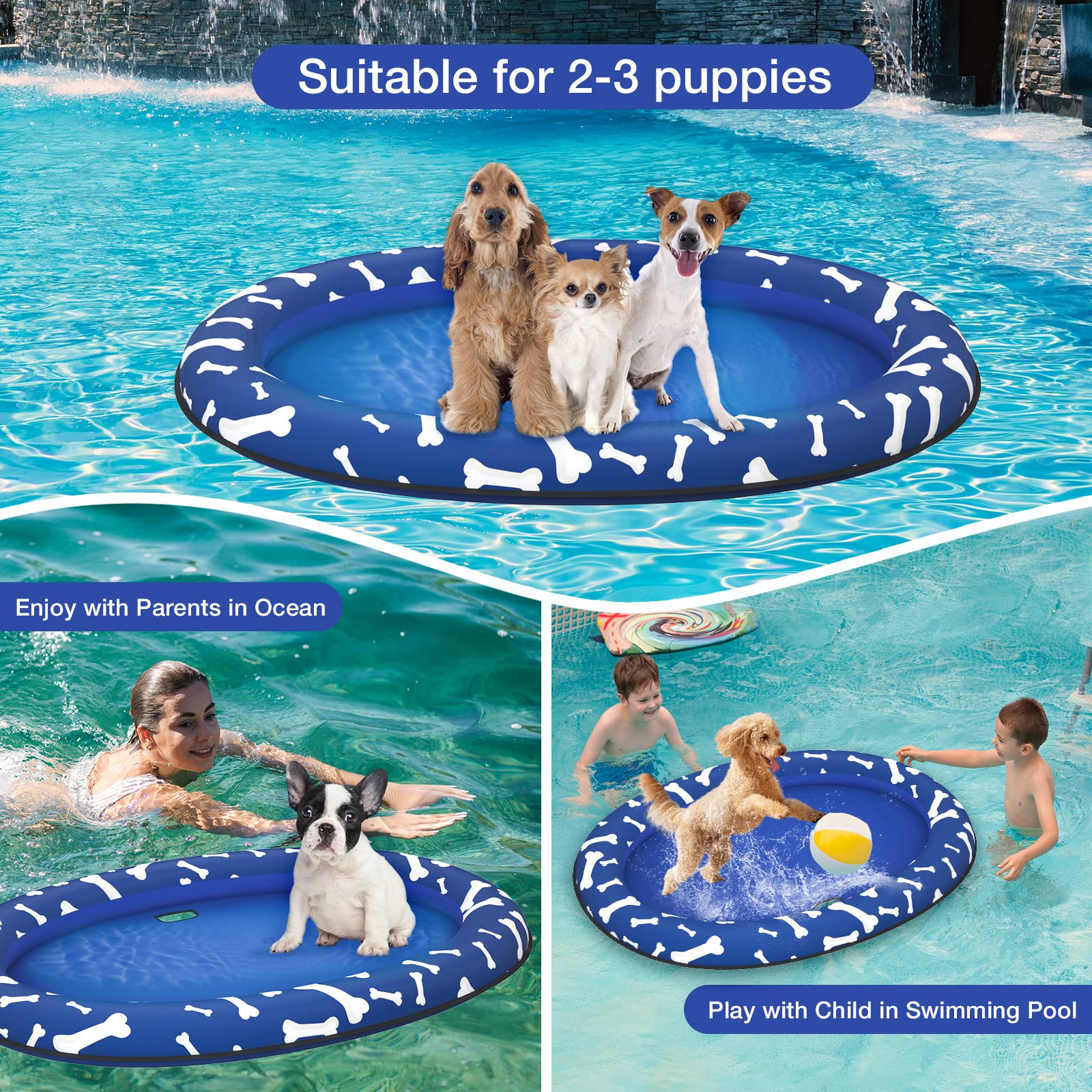 Pet Soft bouée en situation plage apportant détente estivale