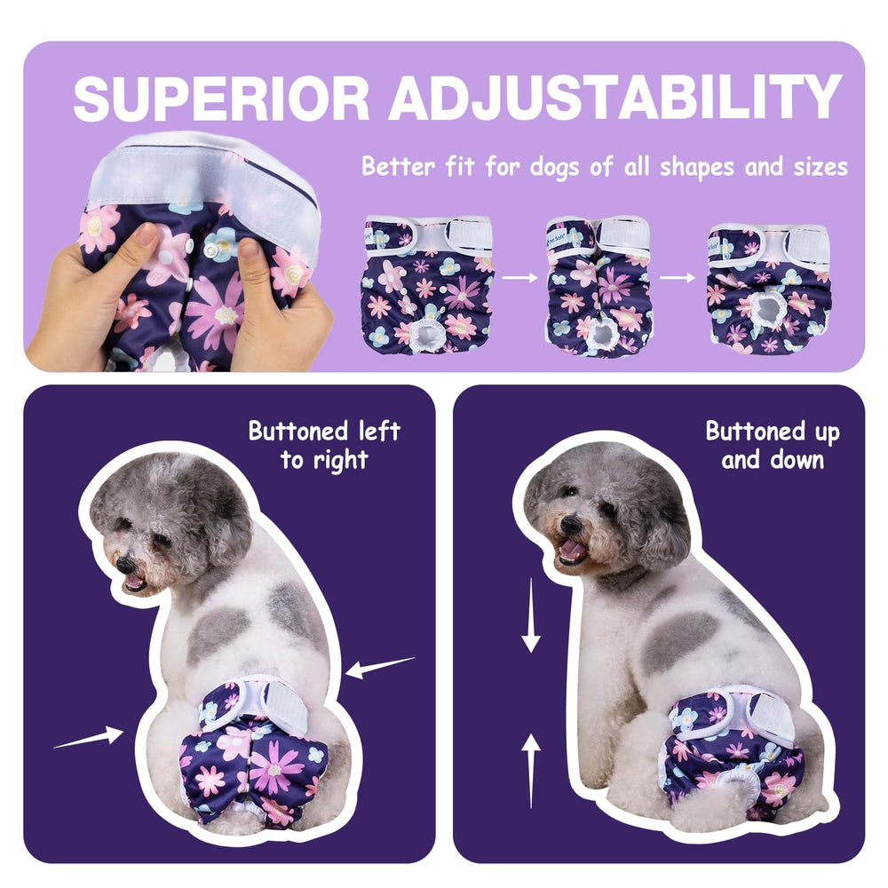 Pet Soft trio de motifs floraux illustrant variété et réutilisabilité