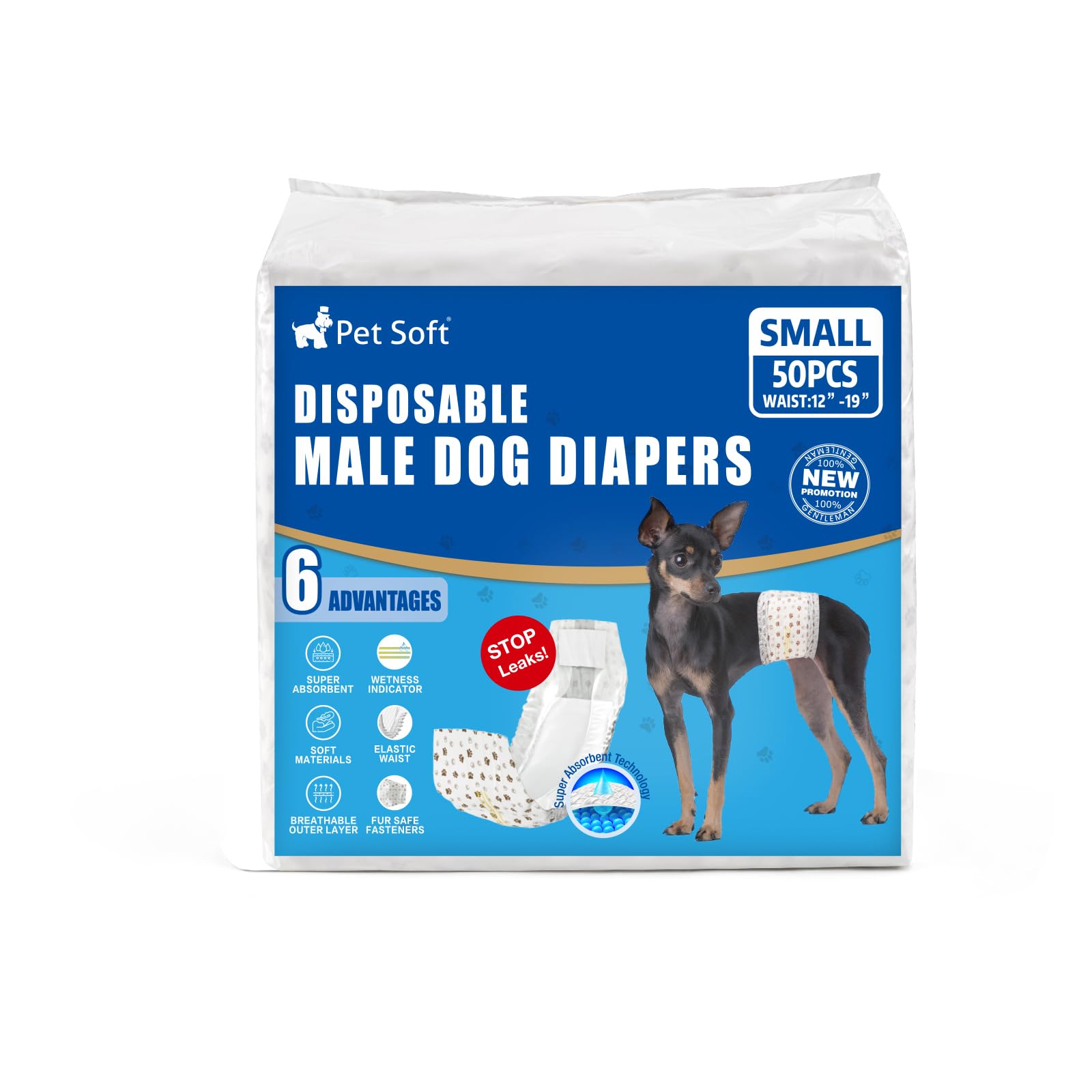 Pet Soft culotte utilisée en voyage dans coffre de voiture pour hygiène facile