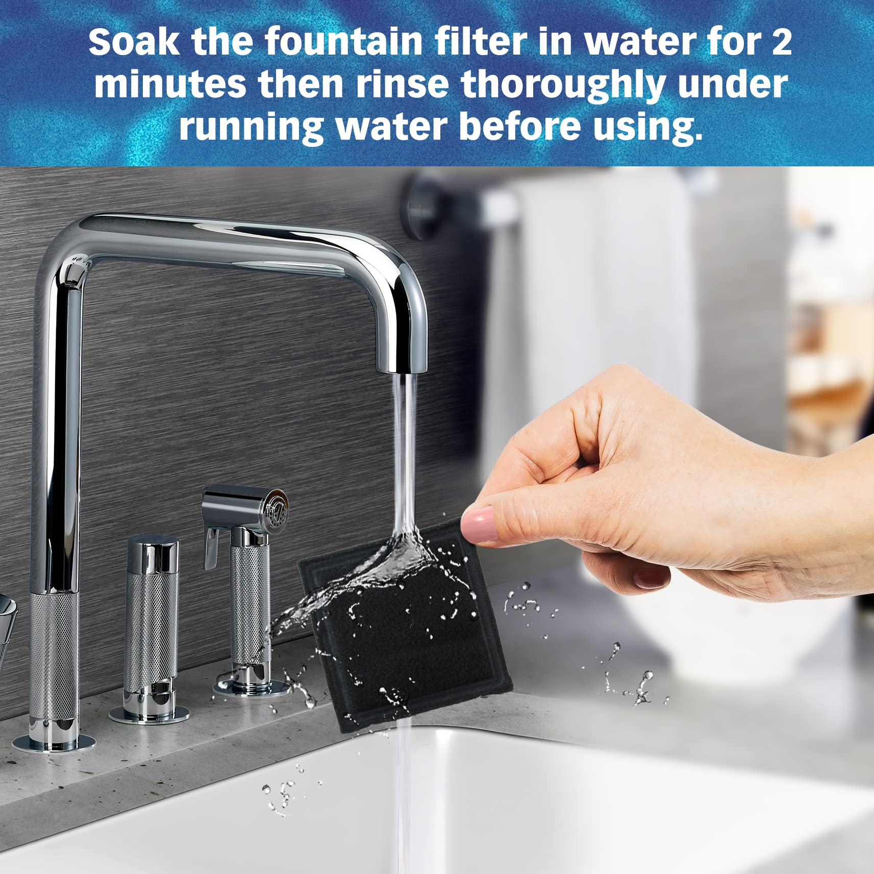 PET STANDARD filtre présenté en scène lifestyle pour eau fraîche quotidienne