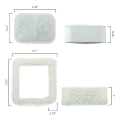 PET STANDARD gros plan sur la cartouche montrant la double couche pour filtration efficace