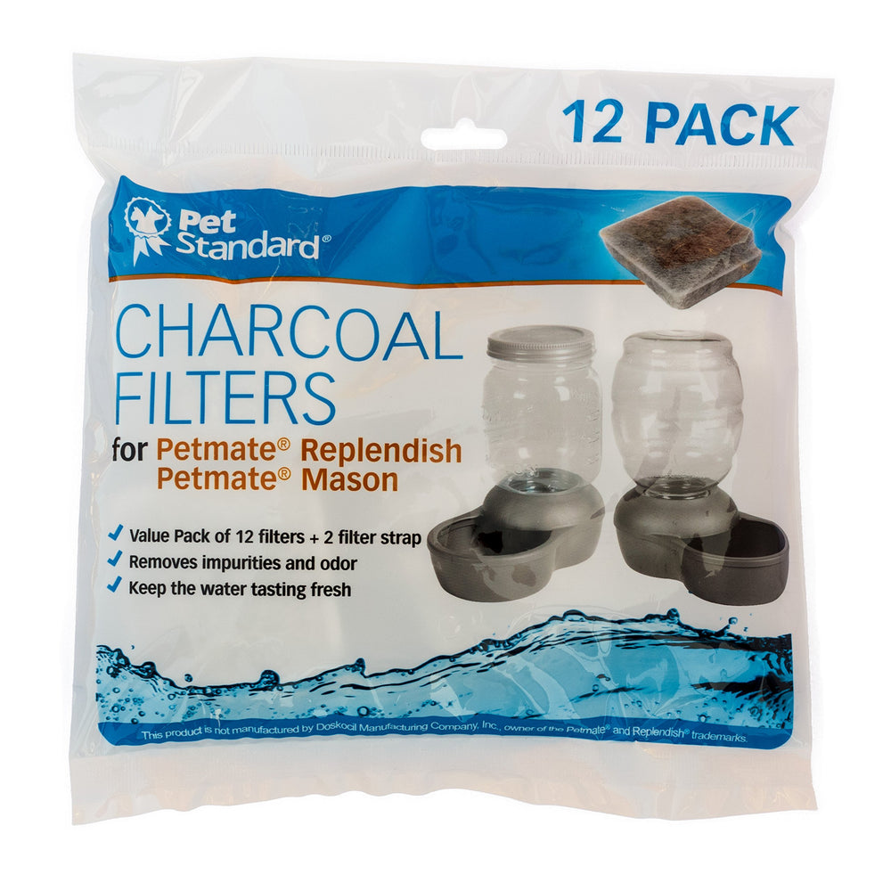 PET Standard gros plan du charbon activé montrant la texture filtrante