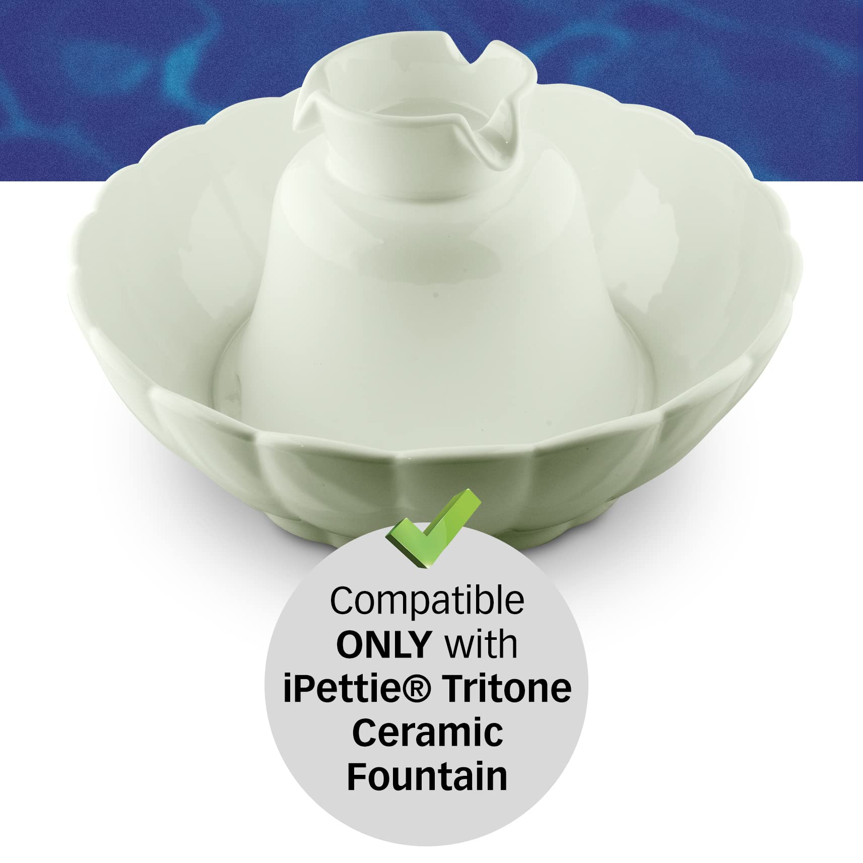 PET STANDARD cartouche installée dans une fontaine iPettie Tritone, remplace facilement l'original