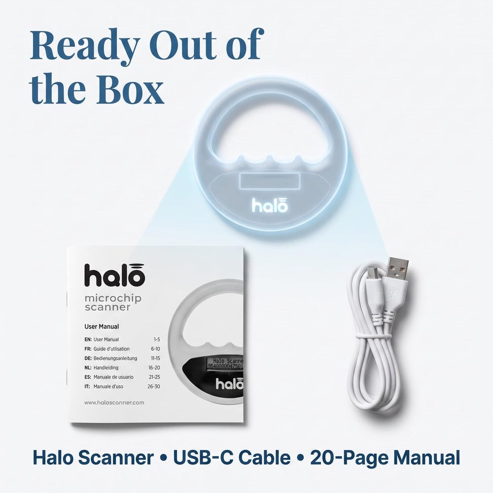 Pet Technology Store Halo câble USB et CD inclus pour recharge et installation simple