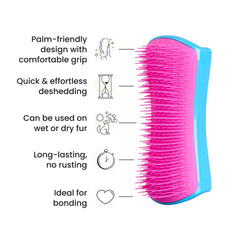Pet Teezer utilisé pendant le bain, facilite élimination des poils mouillés