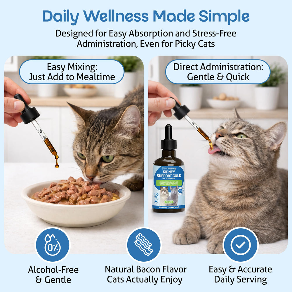 Pet Wellbeing dose au compte-gouttes pour un dosage précis et sûr