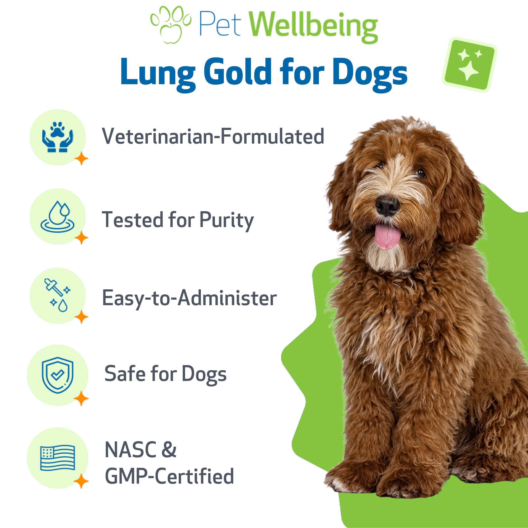 Pet Wellbeing utilisé sur un bulldog démontrant confort respiratoire amélioré