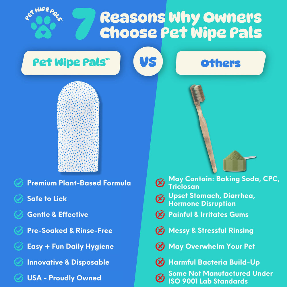 Pet Wipe Pals étiquette révélant ingrédients naturels et formule plant-based