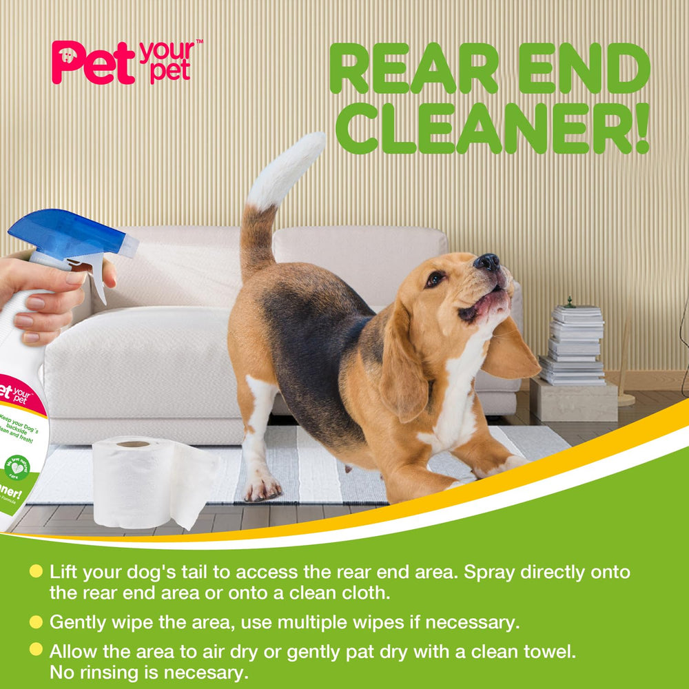 PET YOUR PET flacon tenu en main pour visualiser le volume pratique